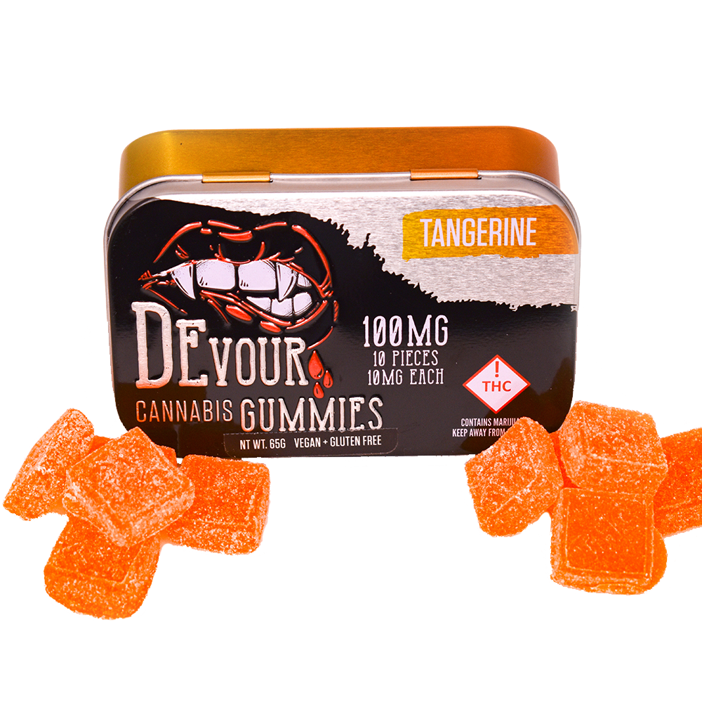 Devour Tangerine Cannabis Gummies