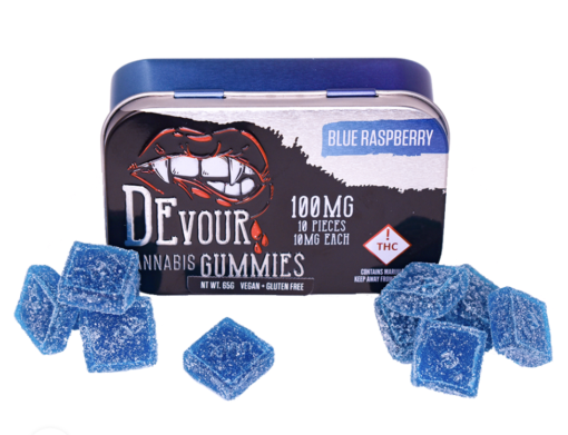 Devour Blue Raspberry Gummies