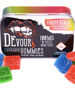 Devour Fruity Stash THC Gummies