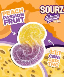 SOURZ GUMMIES PEACH PASSIONFRUIT